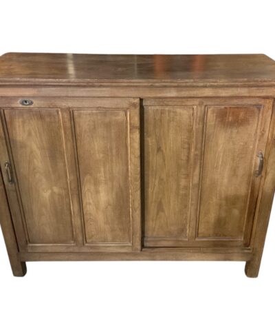 Indische Vollholz Kommode mit zwei Schiebetüren und zwei Fächern