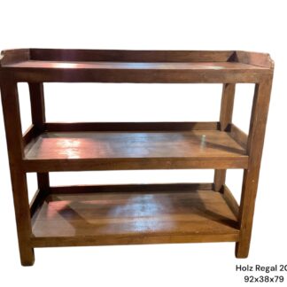 Holz Regal dunkelbraun