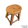 Sitzhocker - Schemel aus Sheeshamholz – Bild 2