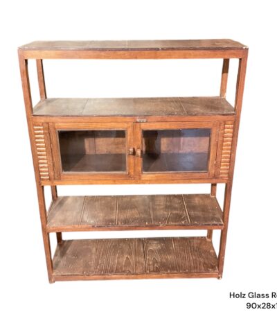 Indisches Regal mit 3 Fächern aus Glas