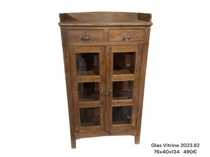 Vollholz Vitrinenschrank aus Indien