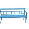 Holz Bank aus Indien in Blau