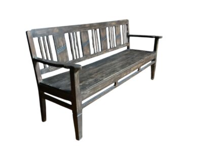 Teakholz Gartenbank Dunkel – Bild 2