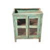 Türkis-Grüne Vitrine mit Patina