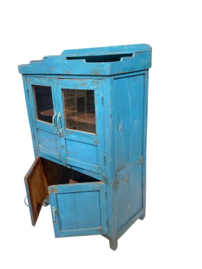 Indisches Blaues Kästchen – Vintage, Shabby Chic, Vollholz – Bild 2