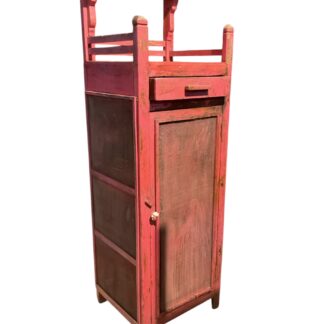 Vintage Indisches Kästchen im Shabby Chic Look - rot