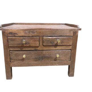 Vintage Indisches Holzkästchen, braun