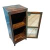 Blauer Patina Glasschrank – Ideal als Nachttisch oder Küchenkästchen – Bild 2