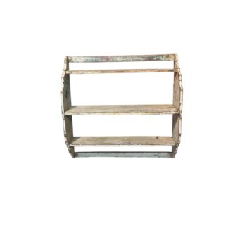Kleines Wandregal in Creme-Weiß - Shabby Chick