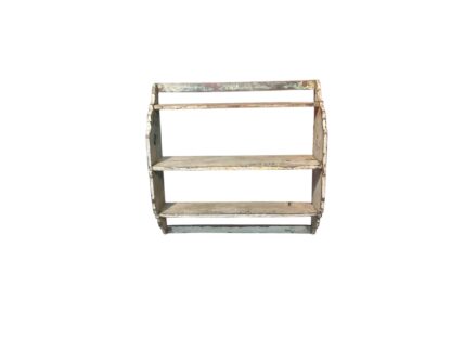 Kleines Wandregal in Creme-Weiß - Shabby Chick