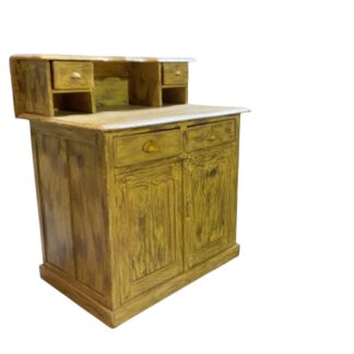 Vintage-Kommode im Shabby-Chic-Look in Gelb
