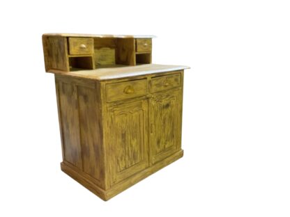 Vintage-Kommode im Shabby-Chic-Look in Gelb