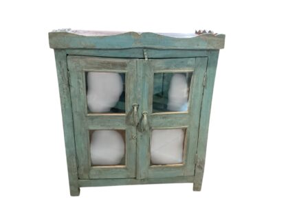 Blau-Türkis Glasvitrine – Bild 6