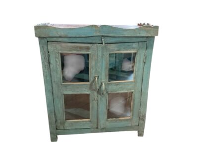 Blau-Türkis Glasvitrine – Bild 5