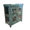 Blau-Türkis Glasvitrine