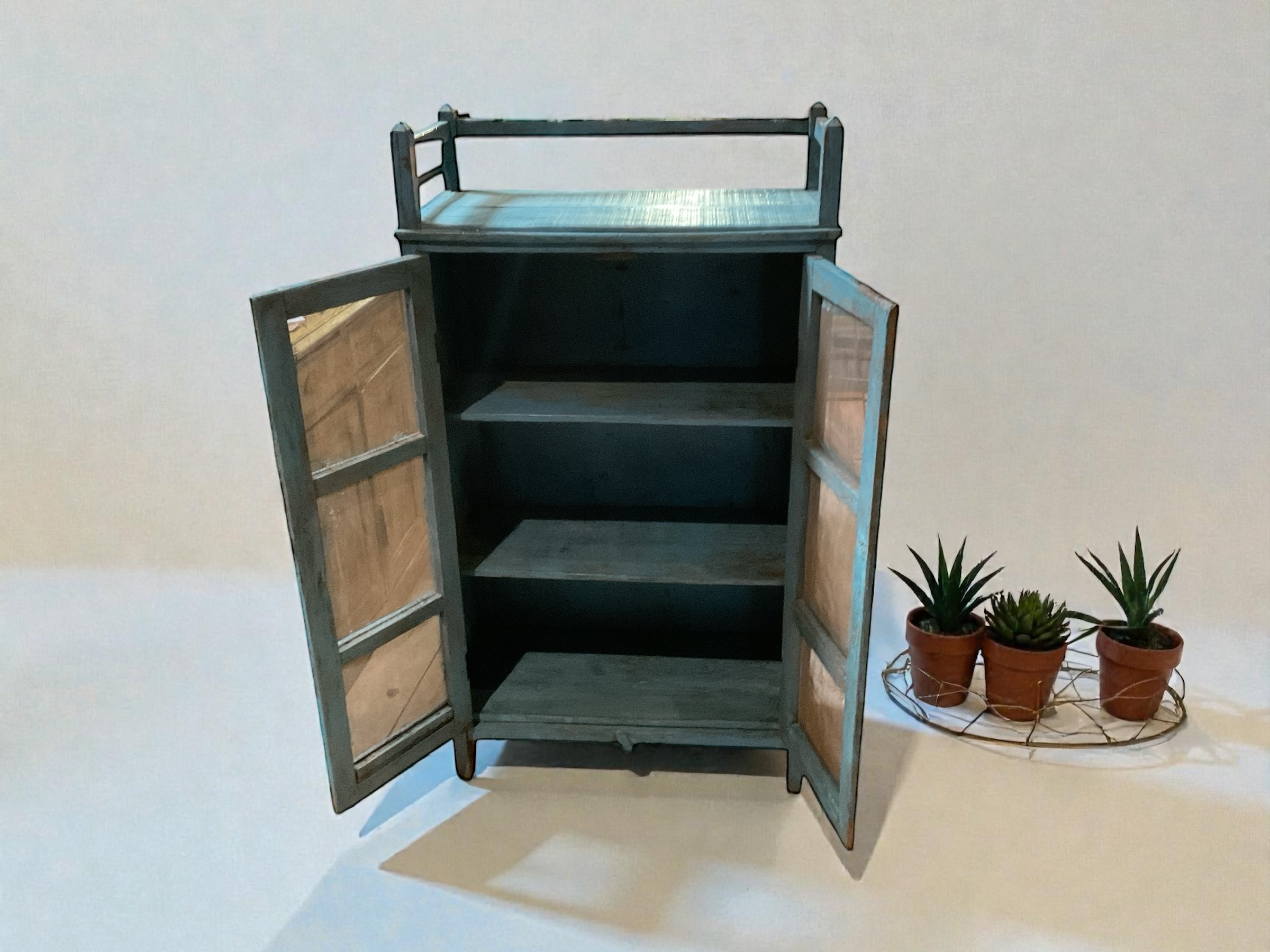 Blaues Kästchen mit Metallgitter - Image 4