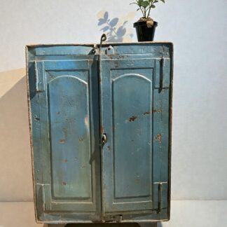 Eisen Schrank, blau