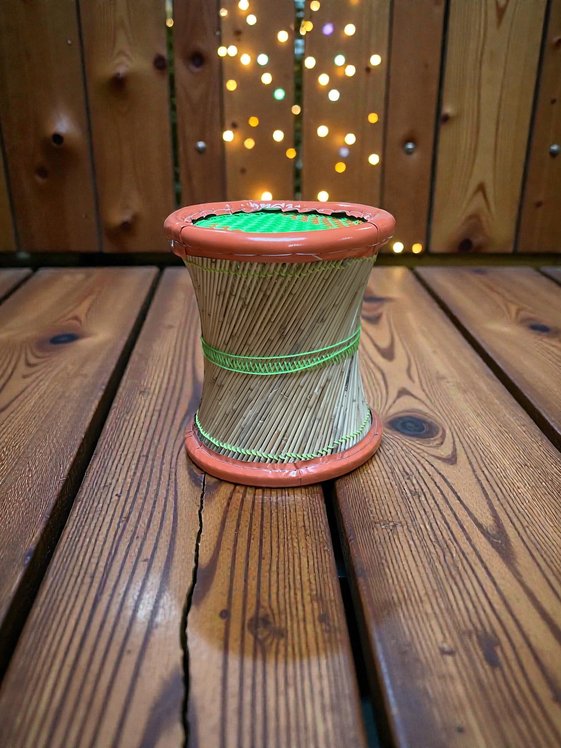 Bambus Sitzhocker Bunt