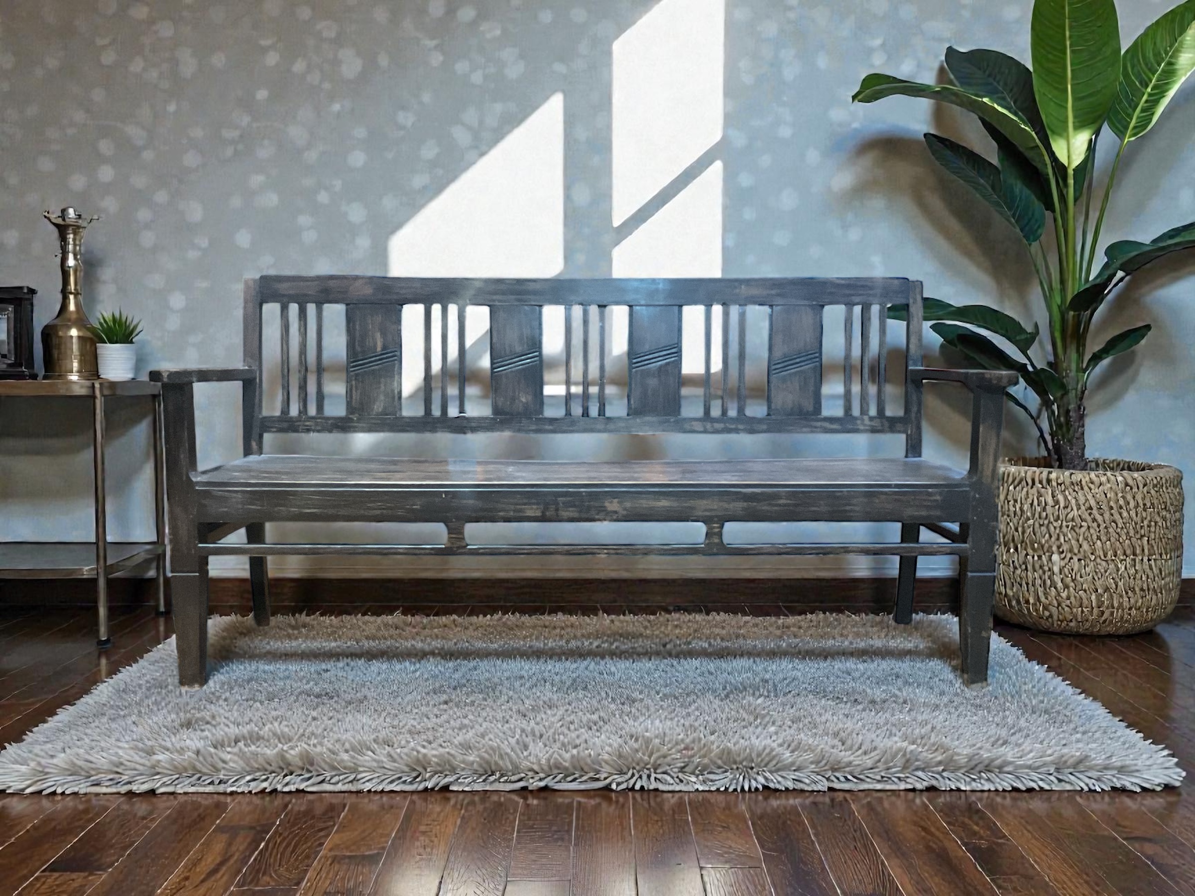 Teakholz Gartenbank Dunkel