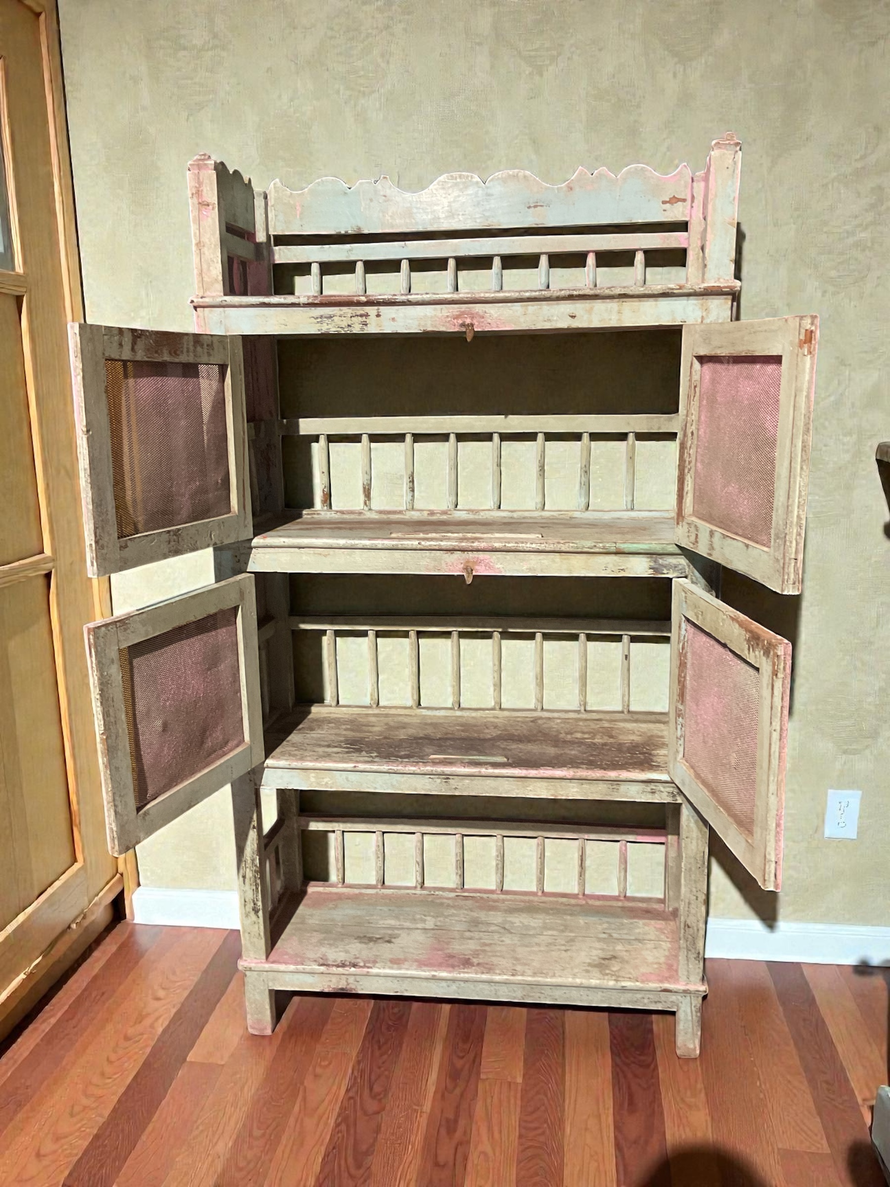 Indisches Kästchen aus Vollholz - Grün mit Rosé-Pastell-Touch - Image 4