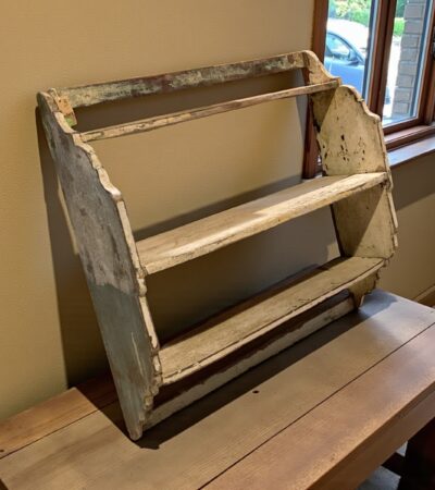 Kleines Wandregal in Creme-Weiß - Shabby Chick