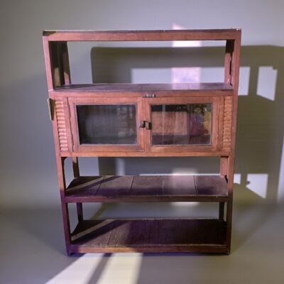 Indisches Regal mit 3 Fächern aus Glas