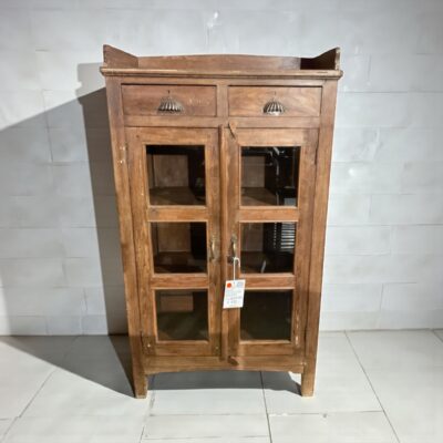 Vollholz Vitrinenschrank aus Indien