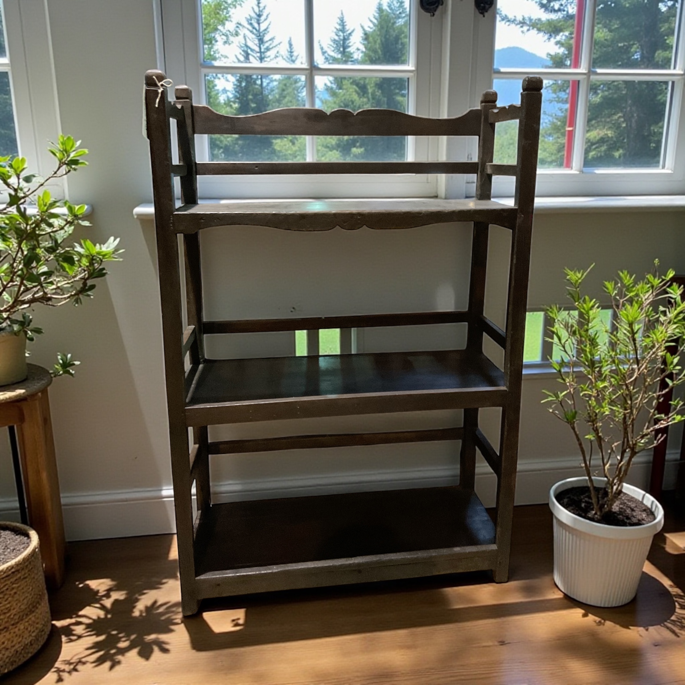 Elegantes Holzregal aus Indien – Bild 2