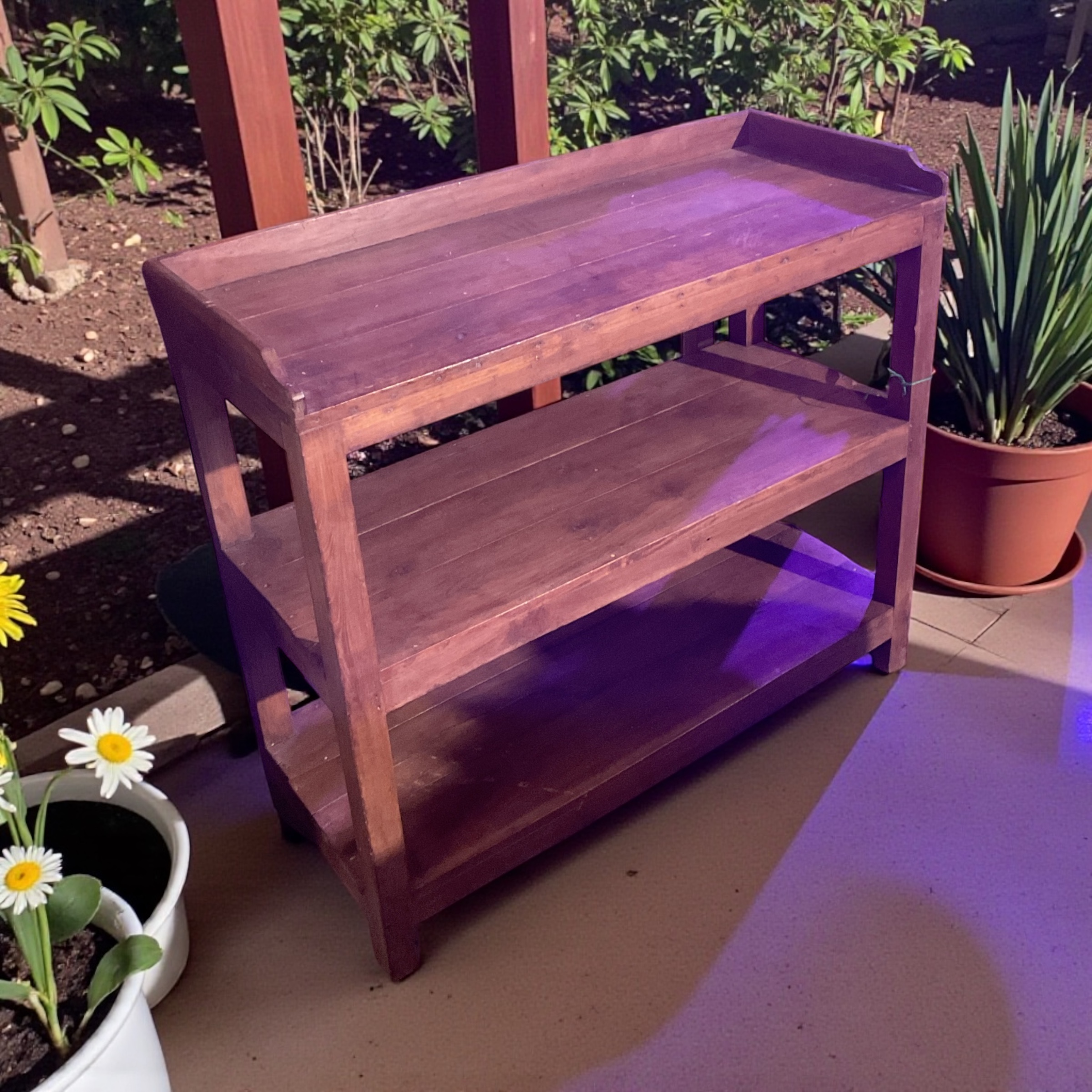 Holz Regal dunkelbraun - Image 2