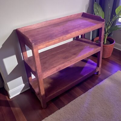 Holz Regal dunkelbraun