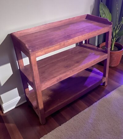 Holz Regal dunkelbraun