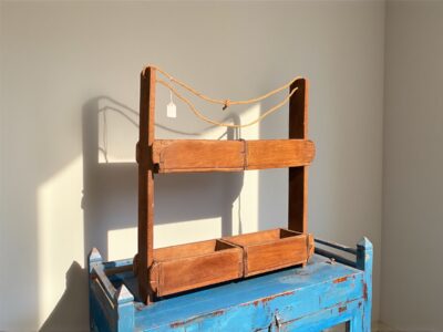 Wooden double brick mould reck