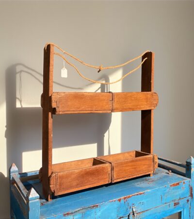 Wooden double brick mould reck