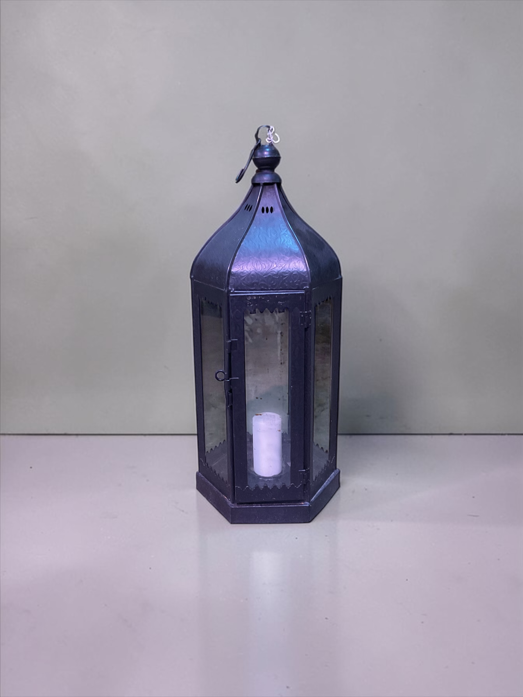 Vintage Metall Laterne - Image 2