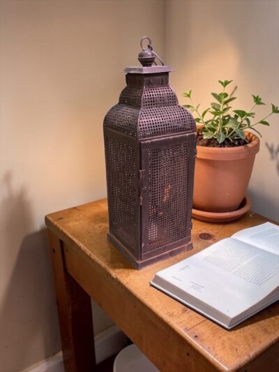 Vintage Metall Laterne (Gitter)