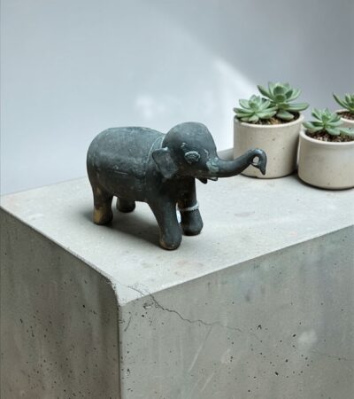 Vintage Elefantenfigur (Rüssel erhoben)