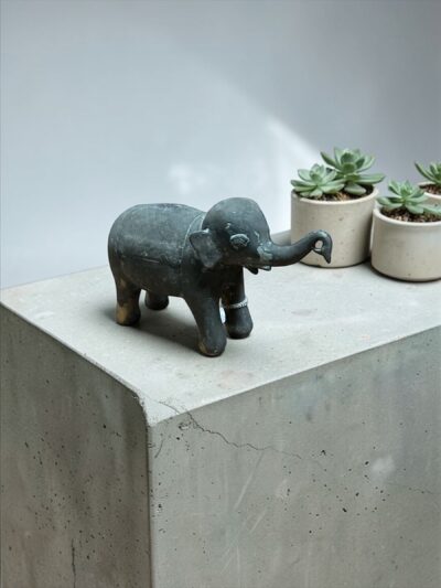 Vintage Elefantenfigur (Rüssel erhoben)