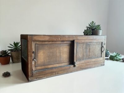 Vintage Holzsideboard/-vitrine