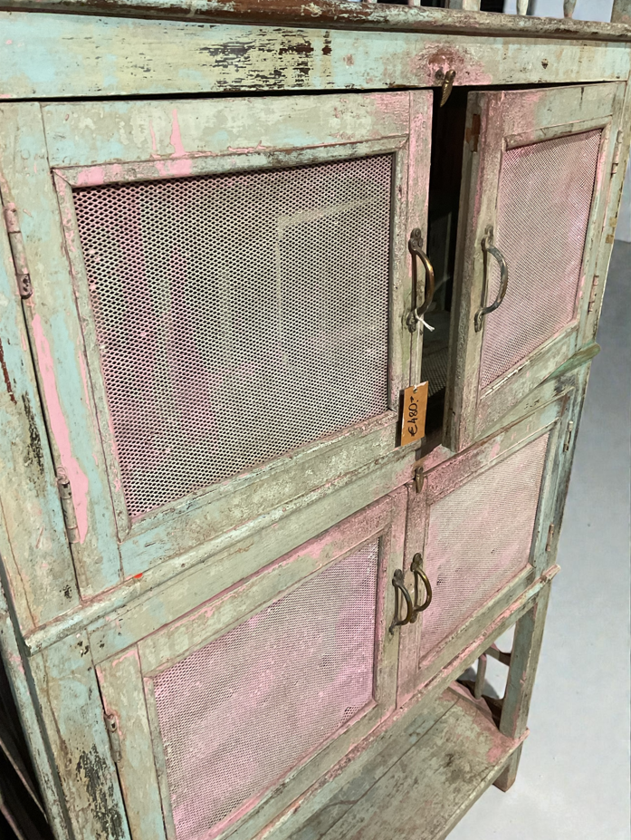 Indisches Kästchen aus Vollholz - Grün mit Rosé-Pastell-Touch - Image 3