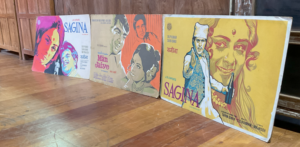 Original Bollywood-Kino-Werbungen auf Karton