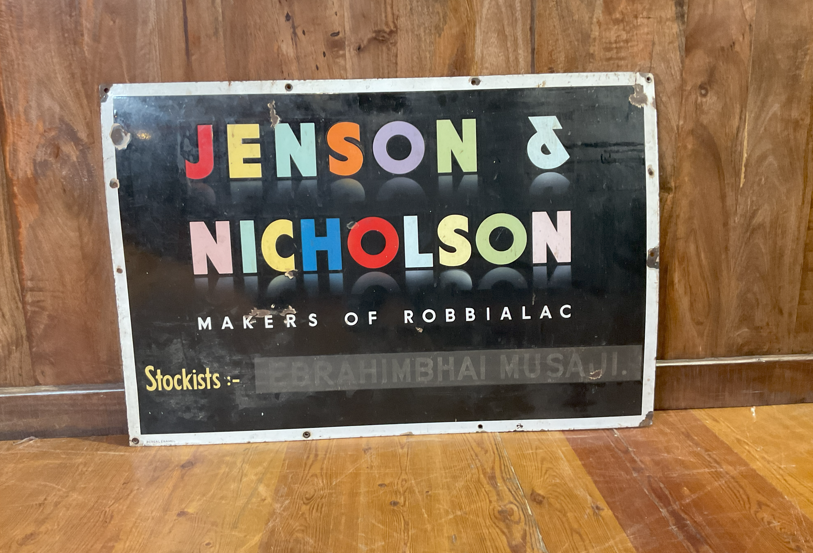Jenson & Nicholson - Original Emailleschild