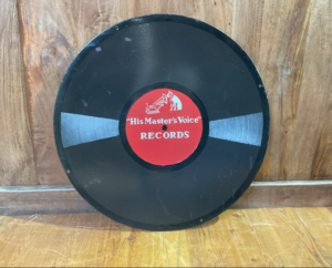 "His Master's Voice" Records - Original Vintage Werbeschild